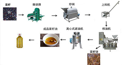 菜籽榨油機(jī)流程